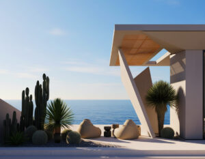 Luxury villa in Zakynthos with modern terrace and sea view in Vasilikos