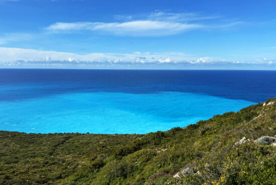 Luxury villa plot location in Zakynthos with unobstructed sea horizon