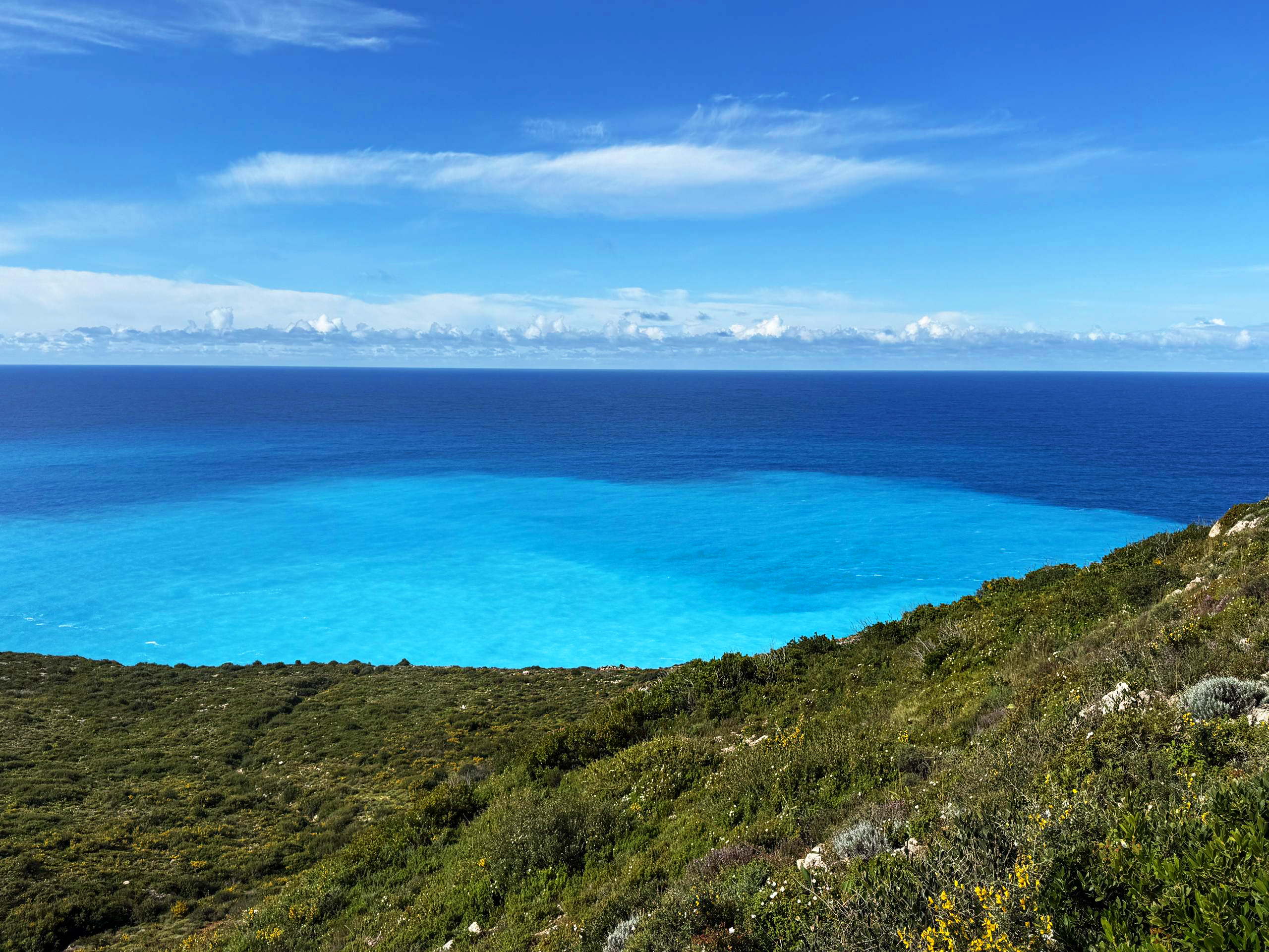 Luxury villa plot location in Zakynthos with unobstructed sea horizon