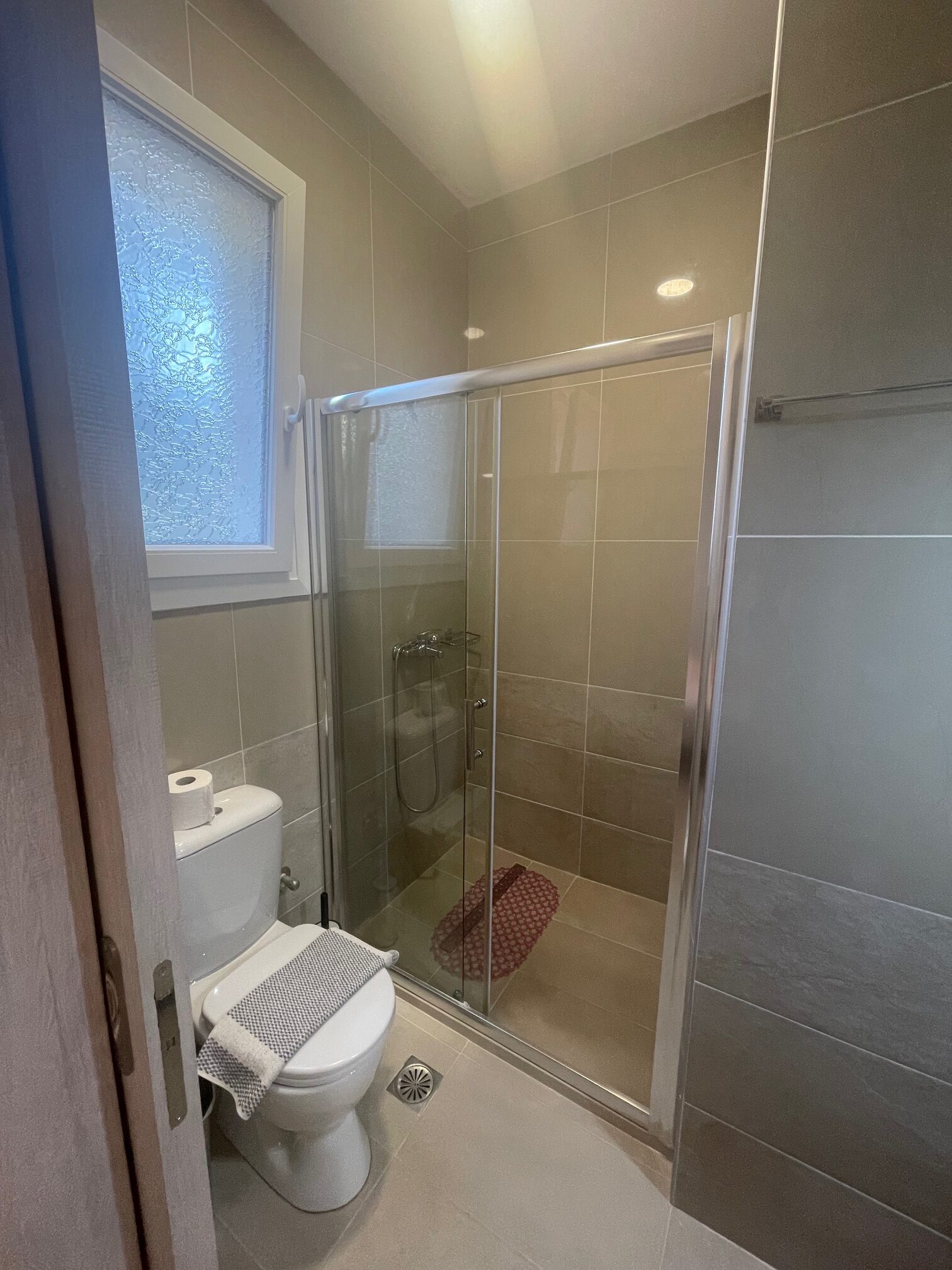 Shower room in No. 1